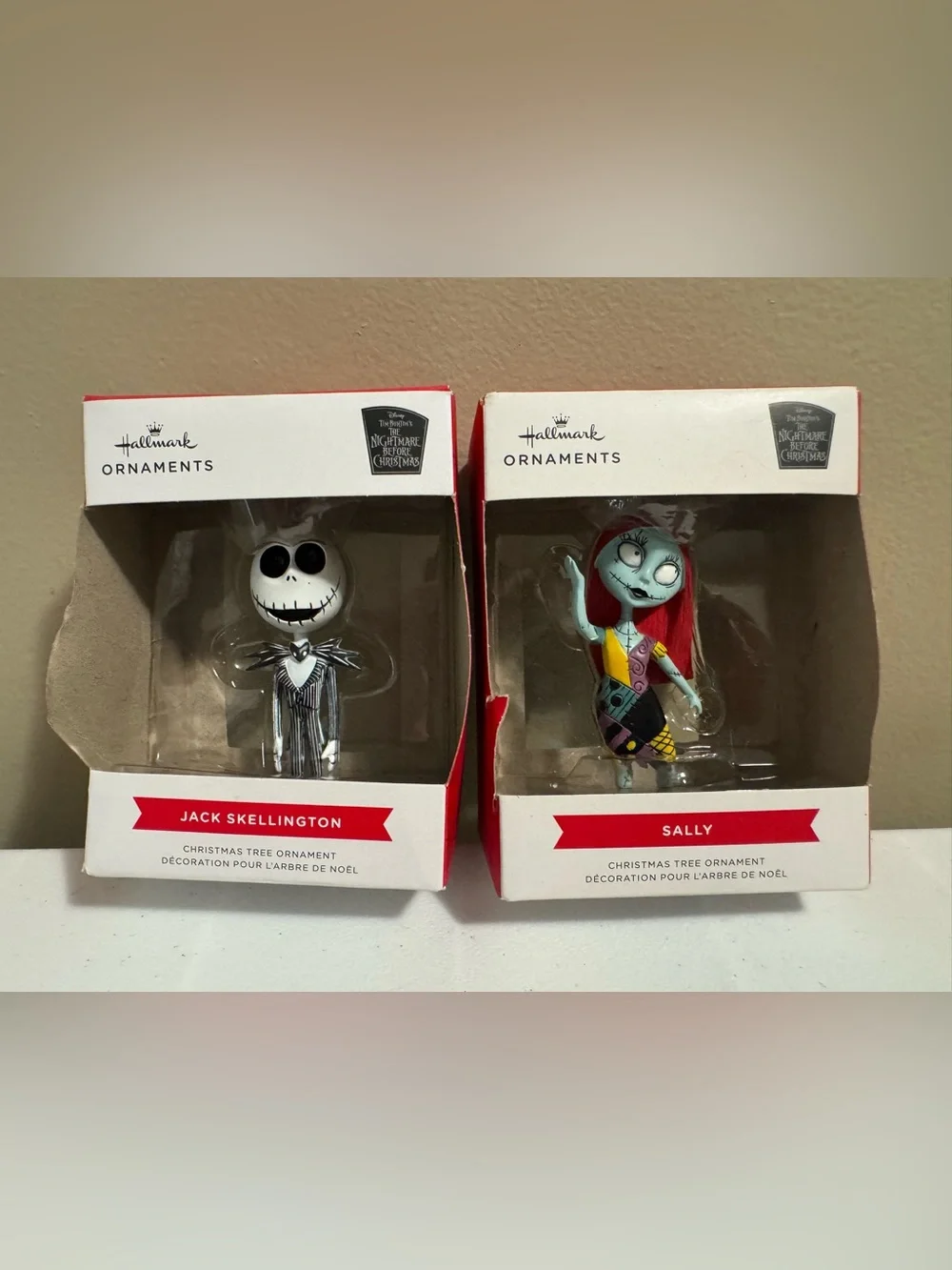Christmas Ornaments Bundle Of 2 Disney The Nightmare Before Christmas Jack&Sally